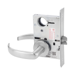 KIT - Classroom Intruder Mortise Lock, Princeton Lever with A Rose Trim, Less 2 Each 1-1/8 Mortise Cylinders, V10 Outside Indicator Engraved (Locked/Unlocked, Green/Red) (Left Hand LH/LHR), V01 Inside Indicator (Locked/Unlocked, Green/Red), ANSI Strike SS118, 626/US26D Satin Chrome