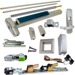 KIT - QEL (Quiet Electric Latch Retraction), RX (Request to Exit Switch), SVR (Surface Vertical Rod) Exit Device, 996L-NL-06 Nightlatch Lever Trim, LHR Left Hand Reverse/Reversible Handing, Less Bottom Rods, 36in x 84in, Grade 1, 626/US26D Satin Chrome