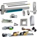 KIT - QEL (Quiet Electric Latch Retraction), RX (Request to Exit Switch), SVR (Surface Vertical Rod) Exit Device, 996L-NL-06 Nightlatch Lever Trim, LHR Left Hand Reverse/Reversible Handing, Less Bottom Rods, 36in x 84in, Grade 1, 628 Satin Aluminum