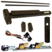 KIT - QEL (Quiet Electric Latch Retraction), RX (Request to Exit Switch), SVR (Surface Vertical Rod) Exit Device, 990NL Nightlatch Trim, 36in x 84in, Grade 1, 710 Dark Bronze