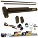 KIT - QEL (Quiet Electric Latch Retraction), RX (Request to Exit Switch), SVR (Surface Vertical Rod) Exit Device, 110MD-NL-OP Nightlatch Trim, 36in x 84in, Grade 1, 710 Dark Bronze