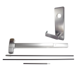 KIT - CVR Concealed Vertical Rod Exit Device, Escutcheon x Dane Lever Nightlatch Trim 510L-NL, 36in x 96in, Hex Dogging, LHR Left Hand Reverse/Reversible, Grade 1, 626/US26D Satin Chrome