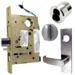 KIT - Electrified Mortise Lock, LW1L - LW1 Escutcheon x L Lever, Fail Safe 24V, LFIC Large Format IC Prep, Less Core, Grade 1, 626/US26D Satin Chrome