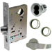 KIT - Dormitory Mortise Lock with Deadbolt, OL - O Rose x L Lever, SFIC Small Format IC Prep, Less Core, Grade 1, 626/US26D Satin Chrome