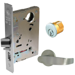 KIT - Office Mortise Lock, LNL - LN Rose x L Lever, LA Keyway 1-Bitted, Grade 1, 626/US26D Satin Chrome