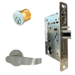 KIT - Apartment Corridor Mortise Lock with Deadbolt, OL - O Rose x L Lever, LA Keyway 1-Bitted, Grade 1, 626/US26D Satin Chrome