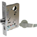 KIT - Privacy Mortise Lock, OL - O Rose x L Lever, Grade 1, 626/US26D Satin Chrome