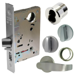 KIT - Office Mortise Lock, OL - O Rose x L Lever, LFIC Large Format IC Prep, Less Core, ADA Extra Large Thumbturn, Grade 1, 626/US26D Satin Chrome