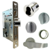 KIT - Apartment Corridor Mortise Lock with Deadbolt, OL - O Rose x L Lever, LFIC Large Format IC Prep, Less Core, ADA Extra Large Thumbturn, Grade 1, 626/US26D Satin Chrome