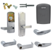 KIT - Multi-Technology Reader Stand Alone Classroom/Storeroom, Mortise Lock, Athens Lever, SFIC (Small Format IC), Less Core, 2-3/4in Backset, UL, ANSI Strike, Field Reversible Handing, Grade 1, 626/US26D Satin Chrome