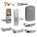 KIT - Multi-Technology Reader and Keypad Stand Alone Classroom/Storeroom, Mortise Lock, Athens Lever, SFIC (Small Format IC), Less Core, 2-3/4in Backset, UL, ANSI Strike, Field Reversible Handing, Grade 1, 626/US26D Satin Chrome