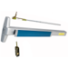 Narrow Stile CVR Concealed Vertical Rod Exit Device, Exit Only No Trim, LBR Less Bottom Rod, 36in x Adjustable 80in to 100in, Hex Dogging, Grade 1, 626/US26D Satin Chrome