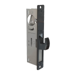 1-1/8in Backset Hookbolt, Flat Faceplate, Without Strike Plate, 711/335 Black Anodized
