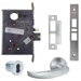 KIT - 17A Entry/Office Mortise Lock with Deadbolt, Small Format IC (SFIC), Less Core, 626/US26D Satin Chrome