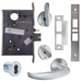 KIT - 17A Entry/Office Mortise Lock with Deadbolt, ADA Thumbturn, Small Format IC (SFIC), Less Core, 626/US26D Satin Chrome