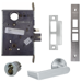KIT - 06A Entry/Office Mortise Lock with Deadbolt, (FSIC) Full Size IC, Less Core, 626/US26D Satin Chrome