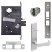 KIT - 06N Entry/Office Mortise Lock with Deadbolt, (FSIC) Full Size IC, Less Core, 626/US26D Satin Chrome