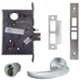 KIT - 17A Entry/Office Mortise Lock with Deadbolt, (FSIC) Full Size IC, Less Core, 626/US26D Satin Chrome