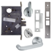 KIT - 03B Entry/Office Mortise Lock with Deadbolt, ADA Thumbturn, Less Mortise Cylinder, 626/US26D Satin Chrome