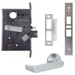KIT - 06B Entry/Office Mortise Lock with Deadbolt, Less Mortise Cylinder, 626/US26D Satin Chrome