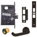 KIT - 03A Storeroom Mortise Lock with Deadbolt, 6-Pin C Keyway KD, 613/US10B Oil Rubbed Bronze