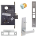 KIT - 06N Storeroom Mortise Lock with Deadbolt, 6-Pin C Keyway KD, 626/US26D Satin Chrome