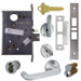 KIT - 03B Storeroom Mortise Lock with Deadbolt, ADA Thumbturn, (FSIC) Full Size IC, 6-Pin C Keyway Keyed 1-Bit, 626/US26D Satin Chrome