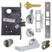 KIT - 06B Storeroom Mortise Lock with Deadbolt, ADA Thumbturn, (FSIC) Full Size IC, 6-Pin C Keyway Keyed 1-Bit, 626/US26D Satin Chrome