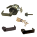 KIT - Grade 1 Electric Lock/Unlock (EL/EU) Storeroom, Cylindrical Lock, Rhodes Lever, 12/24VDC, FSIC (Schlage Full Sized IC), Less Core, 613/US10B Oil Rubbed Bronze