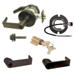 KIT - Grade 1 Electric Lock/Unlock (EL/EU) Storeroom, Cylindrical Lock, Rhodes Lever, 12/24VDC, RX (Request to Exit) Switch, FSIC (Schlage Full Sized IC), Less Core, 2-3/4in Backset, UL, ANSI Strike, 613/US10B Oil Rubbed Bronze