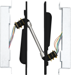 Electric Power Transfer with 10 Each 24 Gauge Wires, 24VDC 1 Amp, , 622/US19 Powder-Coated Matte Black
