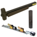 KIT - QEL (Quiet Electric Latch Retraction), Rim Exit Device, 990DT Dummy Trim, 48in, Molex Connectors, Grade 1, 710/313AN Dark Bronze Anodized