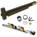KIT - QEL (Quiet Electric Latch Retraction), Rim Exit Device, 110MD NL-OP Nightlatch Cylinder Assembly Trim, Optional Pull, 36in, Grade 1, 710/313AN Dark Bronze Anodized