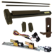 KIT - QEL (Quiet Electric Latch Retraction), RX (Request to Exit Switch), SVR (Surface Vertical Rod) Exit Device, 996L-06 Lever Trim, LHR Left Hand Reverse/Reversible Handing, 36in x 84in, Grade 1, 710/313AN Dark Bronze Anodized
