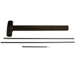 CVR Concealed Vertical Rod Exit Device, Exit Only, 36in x 96in, Hex Dogging, Grade 1, 710/313AN Dark Bronze Anodized