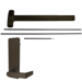 KIT - CVR Concealed Vertical Rod Exit Device, Blank Escutcheon x Dane Lever Trim 510L-BE, 36in x 96in, Hex Dogging, RHR Right Hand Reverse/Reversible, Grade 1, 710/313AN Dark Bronze Anodized
