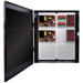 Up to 16 Doors, E4 Enclosure, 2x Mercury-Compatible Backplates, 150W and 250W Dual Voltage Power Supply, 2x 8 Output Lock Module - Fused, 2x 8 Output Auxiliary Distribution Module - Class 2 Power Limited
