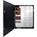 16 Doors, E8 Enclosure, Mercury-Compatible Backplate, 150W and 250W Dual Voltage Power Supply, 2 x 8 Output Lock Module - Fused, 2 x 8 Output Auxiliary Distribution Module - Class 2 Power Limited