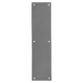 Push Plate 4in x 16in, Beveled Edges, .050in Thick, 6 x 5/8in Sheet Metal Screws, 628/US28 Satin Aluminum