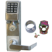 KIT - Trilogy T3 Keypad - Von Duprin Exit Trim, Weather Proof, ASSA Rim Cylinder Adaptor, 2000 Users, 500 Scheduled Events, 40,000 Audit Trail Events, 626/US26D Satin Chrome