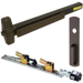 KIT - QEL (Quiet Electric Latch Retraction), Rim Exit Device, 990NL Nightlatch Trim, 36in, Grade 1, 710/313AN Dark Bronze Anodized