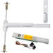 KIT - Alarmed (Requires 1-1/4in Mortise Cylinder), CVR (Concealed Vertical Rod) Grooved Exit Device, 990-06 Nightlatch Trim (Requires Rim Cylinder), 36in x Adjustable (Heights Up to 120in), Grade 1, 626/US26D Satin Chrome