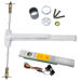 KIT - Alarmed (Requires 1-1/4in Mortise Cylinder), CVR (Concealed Vertical Rod) Grooved Exit Device, 110MD-NL-OP Nightlatch Trim (Requires Rim Cylinder), 36in x Adjustable (Heights Up to 120in), Grade 1, 626/US26D Satin Chrome