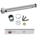 KIT - Alarmed Rim Exit Device, 110MD NL-OP Nightlatch Cylinder Assembly, 36in, Grade 1, 689/SP28 Powder-Coated Aluminum