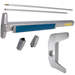 KIT - Narrow Stile SVR Surface Vertical Rod Exit Device, 386NL Nightlatch Trim, LHR Left Hand Reverse, 36in x 84in, Hex Dogging, Grade 1, 626/US26D Satin Chrome