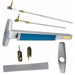 KIT - Less Dogging, Narrow Stile CVR Concealed Vertical Rod Exit Device, 388 NL-OP Nightlatch Trim Optional Pull, 36in x Adjustable 80in to 100in, Grade 1, 626/US26D Satin Chrome
