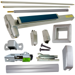 KIT - Less Dogging, SVR Surface Vertical Rod Exit Device, Exit Only No Trim, 36in x 84in, LBR Less Bottom Rod, Grade 1, 626/US26D Satin Chrome