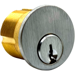 Mortise Cylinder 1-1/8in 5-Pin Corbin 60, Adams Rite/Yale Cam, 626/US26D Satin Chrome