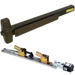 KIT - QEL (Quiet Electric Latch Retraction), Rim Exit Device, Exit Only No Trim, 36in, Grade 1, 710/313AN Dark Bronze Anodized