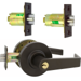 KIT- Storeroom Clutched Sierra Lever, Schlage C Keyway, 2-3/8in Backset, Grade 2, 613E/US10BE Dark Oxidized Satin Bronze